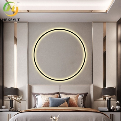 Modern Basit LED Halka Duvar Lambası Yatak Odası Başlığı Oturma Odası Arka Planı İçin