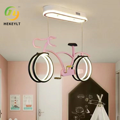 Çocuk Odası Bisiklet Lustre Göz Panosu Basit Yatak Odası LED Kişilik Karikatür Bisiklet Işığı