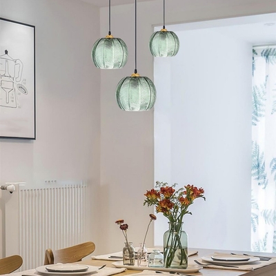 JYLIGHTING Restoran Nordic Pendant Light Yaratıcı Otel Çalışma Yatak Odası Ağaç Yaprak Cam Işık