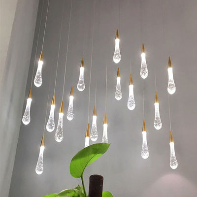 su damlası kolye ışık modern damla ışık cam küre kolye ışıkları modern dekorasyon kolye lamba mağazası aydınlatma