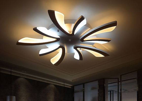 LED Cips 128W 1150 * 150mm Oturma Odası İçin Karartma Akrilik Tavan Işığı