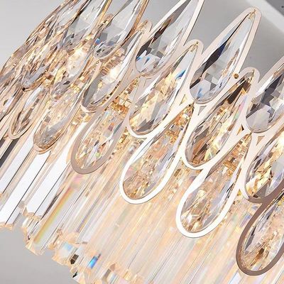 D50cm Crystal Clear Modern Sarkıt Işık Dekorasyonu