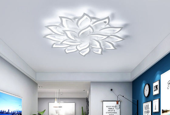 Kısılabilir Düz Panel Demir Akrilik Led Tavan Işık Kapalı Beyaz