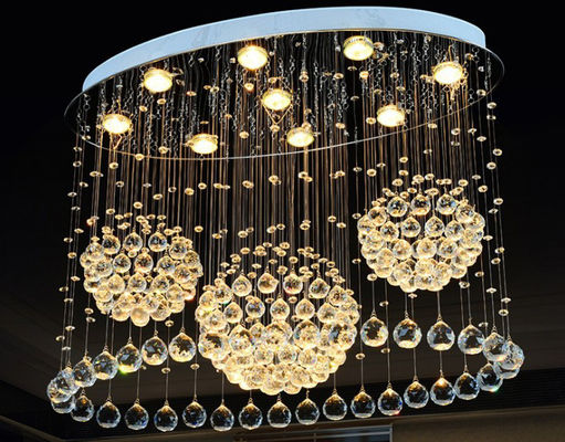 Ev Dekorasyonu İçin Lüks Led Modern Asma Kristal Kolye Işık