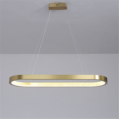 LED Alüminyum + Akrilik asılı Altın kum Modern basit Sarkıt Işık