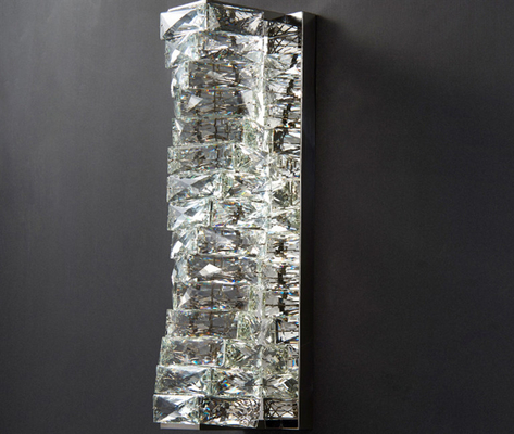 Lüks Modern K9 Kristal Duvar Lambası Paslanmaz Çelik
