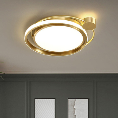 Akrilik Bakır LED Tavan Lambası Konut İç Mekan Dekoratif