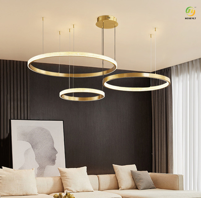 Ayna Titanyum Ev / Otel / Showroom İçin LED Moda Modern Halka Işık