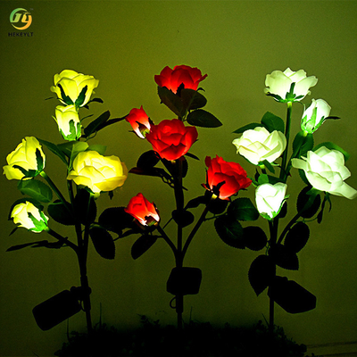Dış Mekan LED Ticari Işık Simülasyonu Gül Çiçeği Güneş Işığı