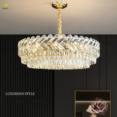 LED K9 Lüks Kristal Sarkıt Çağdaş Klasik Otel Villa Dekoratif