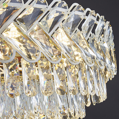 LED K9 Lüks Kristal Sarkıt Çağdaş Klasik Otel Villa Dekoratif