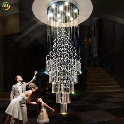 Gu10 Kristal Avize Sarkıt Işık Özelleştirilmiş Temizle Düğün Tasarımcısı Led