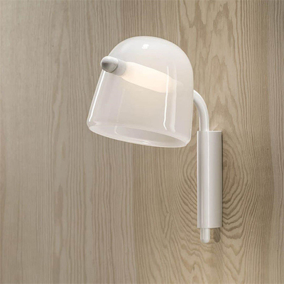 İskandinav Yaratıcı Cam Duvar Lambası Yatak Odası Basit Post Modern Aplik Işıkları