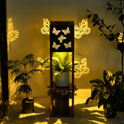 Güneş Kelebek Projeksiyon Işık Bahçe Villa Çiçek Standı Açık Su Geçirmez Bahçe Işık