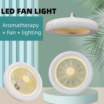 LED Aromaterapi Fan Işık Yatak Odası Yemek Odası Tavan Vantilatörü Işık Aydınlatma + Fan 2'si 1 Arada Görünmez Fan Kolye Işık