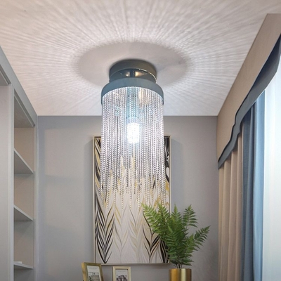 İskandinav Modern Alüminyum LED Tassels Yemek Odası Kolye Numaralar Mutfak Dekorasyonu