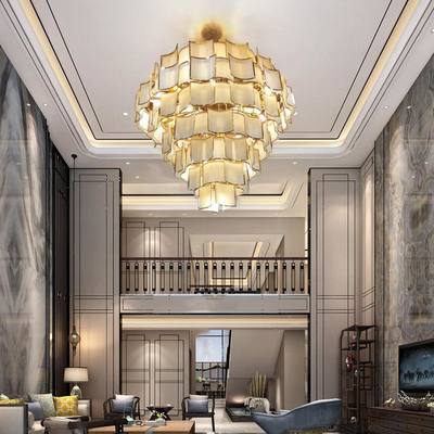 Modern Villa Oturma Odası Merdiven Büyük Çanakkale Otel Lobisi Lüks Kolye Lamba