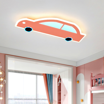 Karikatür LED Göz Koruması Araba Modelleme Tavan Işığı Adımsız Hafiflendirme RGB Çocuk Yatak Odası Işığı