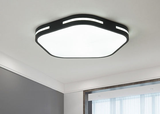 Yatak Odası İçin Siyah / Beyaz Kapalı 380 * 60mm 30W Akrilik LED Tavan Işığı