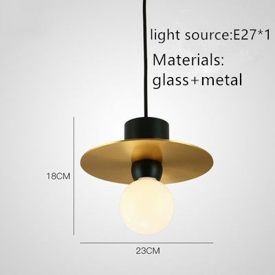 minimalist avize bakır mordern kolye ışık lamba tutucu E27