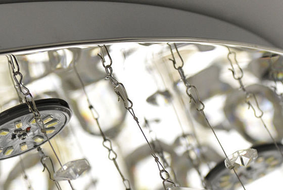 Modern Fantezi Yuvarlak Şeffaf Kristal Led Tavan Lambası Gu10 Kapalı