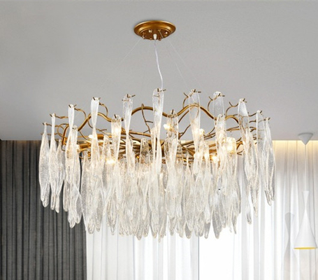 Villa Odası için Modern Avrupa Tarzı Kristal Sarkıt Tavan Işık
