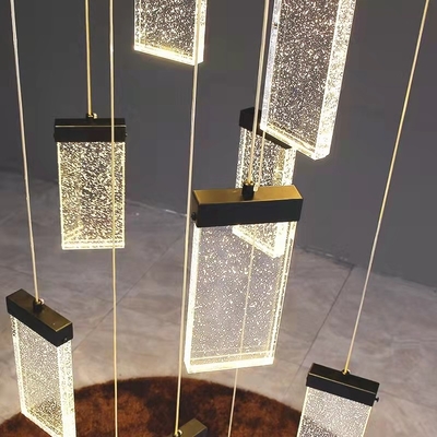 Parlak Otel Düğün Modern Kristal Sarkıt Işık Uzunluğu 20cm